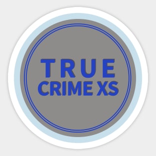 True Crime XS Season One Emblem in Blue Sticker